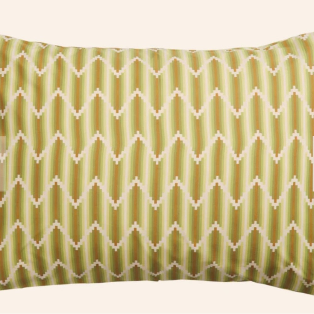 Chevron Pattern Green Pillow